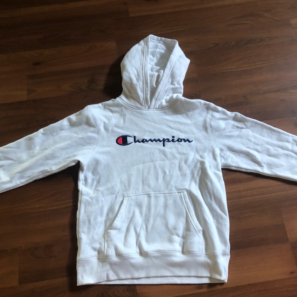 White Champion Hoodie